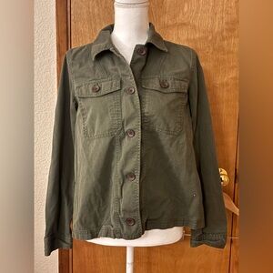 Old Navy Dark Green Utility Jacket for Women